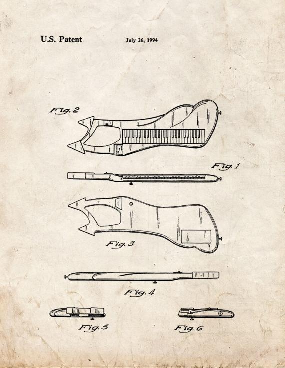 Prince Portable Electronic Keyboard Patent Print