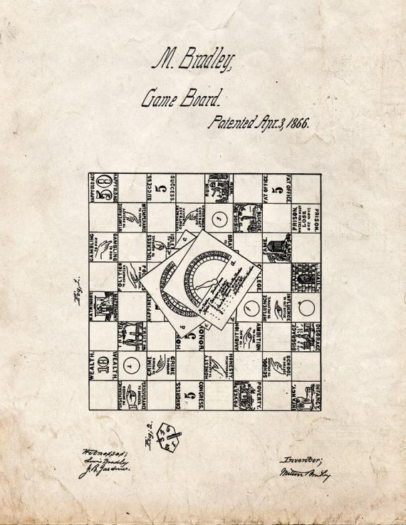 Life Game Patent Print