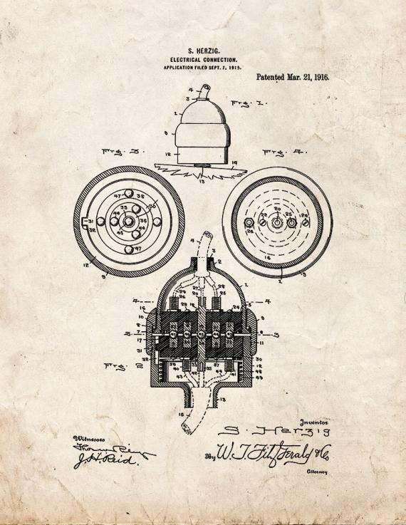 Electrical Connection Patent Print