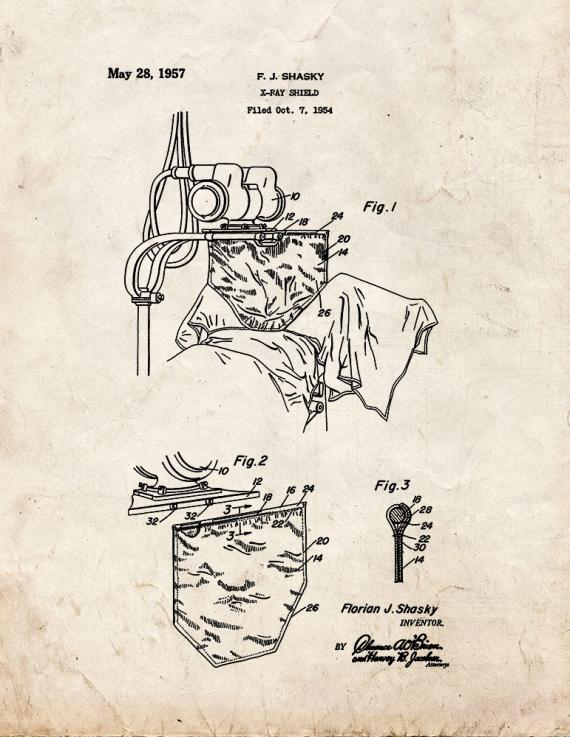 X-ray Shield Patent Print