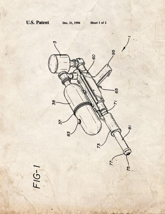 Double Tank Pinch Trigger Pump Water Gun Patent Print