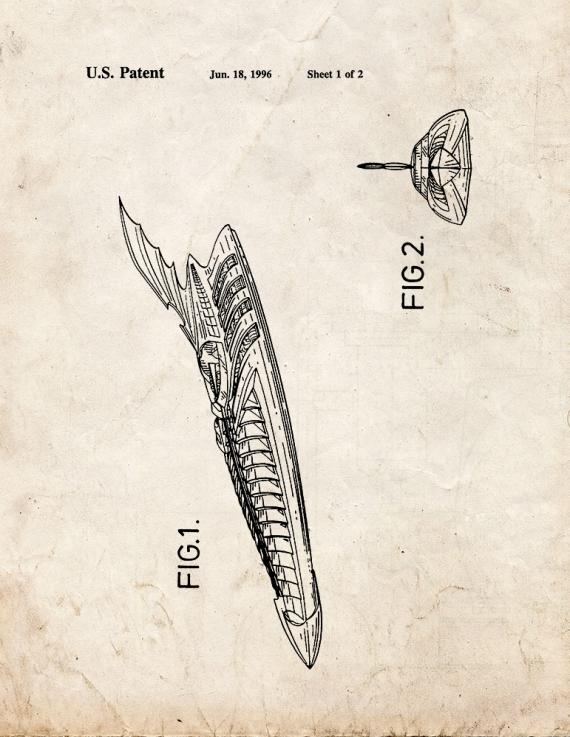 Batman Boat Patent Print