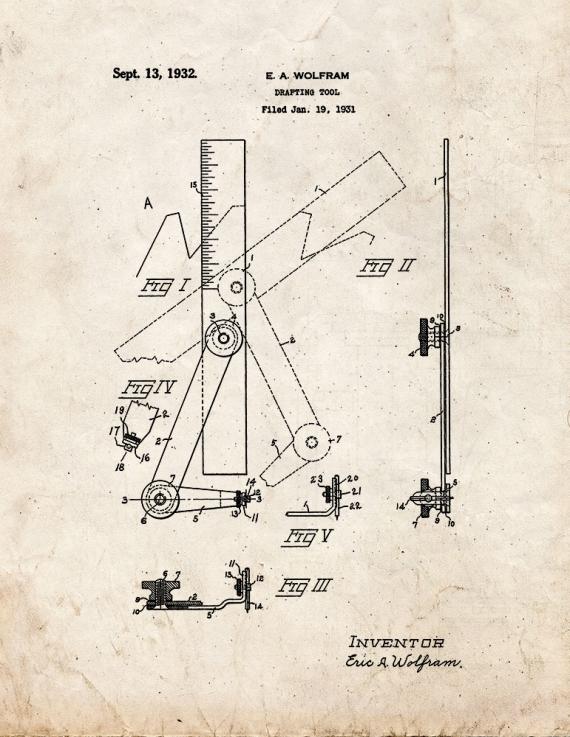 Drafting Tool Patent Print