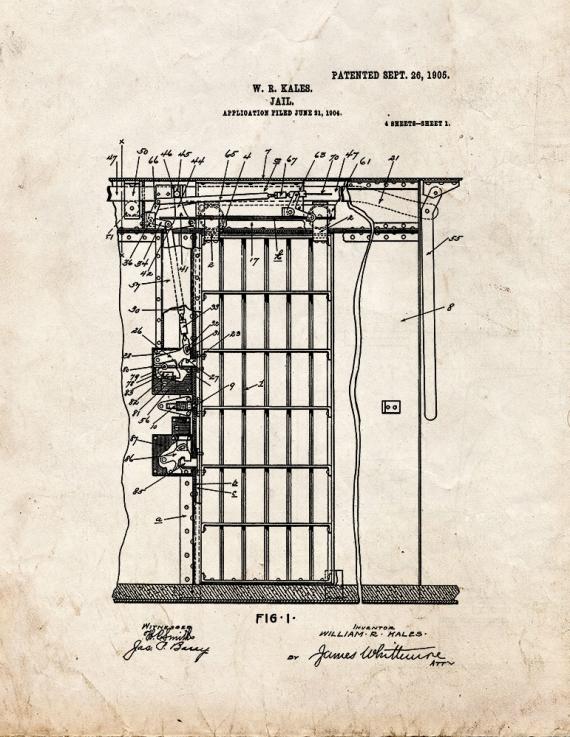 Jail Patent Print