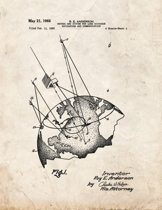 Method and System for Long Distance Navigation and Communication Patent Print