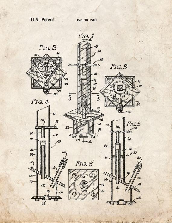 Spill Proof Bong Patent Print