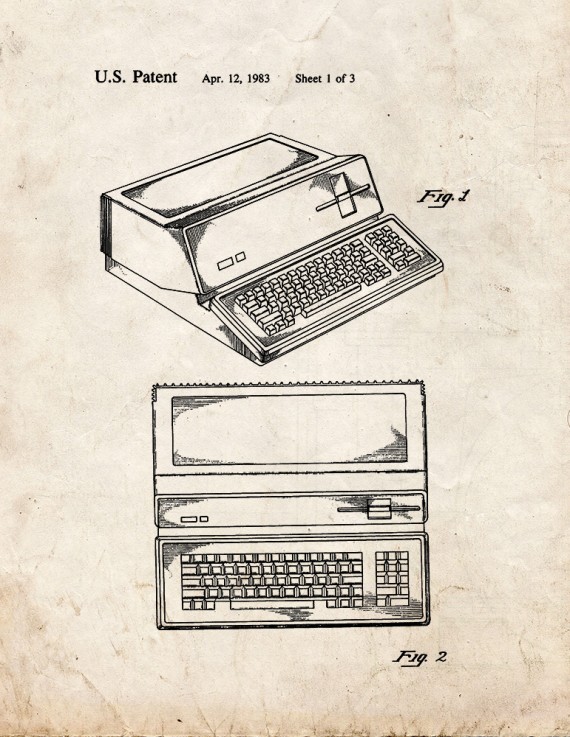 Apple Personal Computer Patent Print