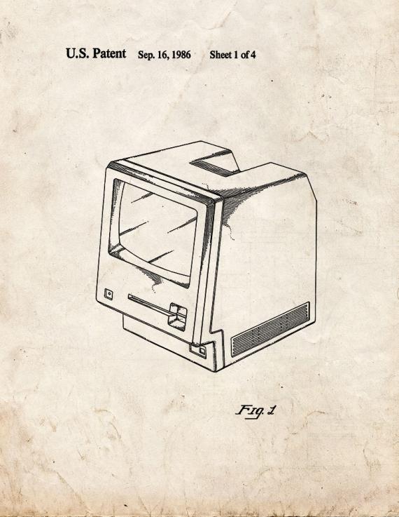 Apple Personal Computer Patent Print