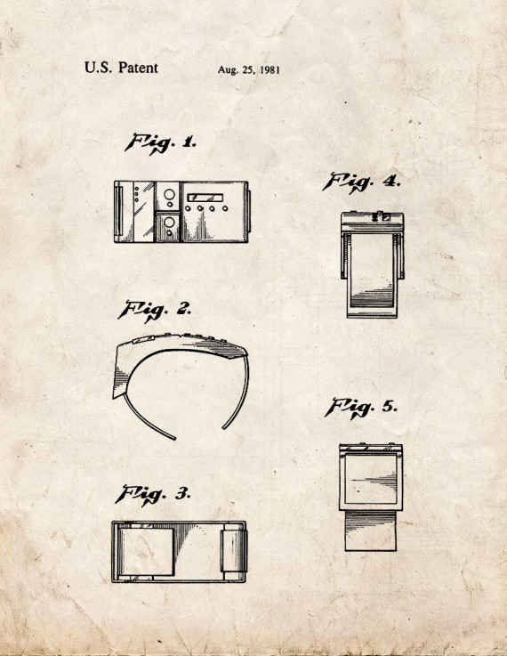 Star Trek Wrist Communicator Patent Print