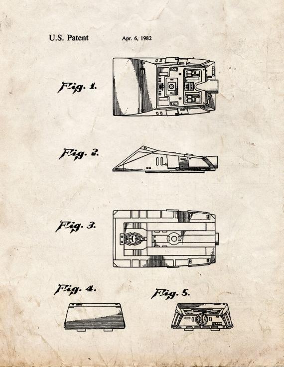 Star Trek Surak Shuttle Patent Print