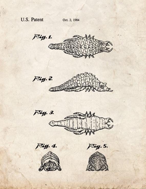 Star Trek Ceti Eel Patent Print