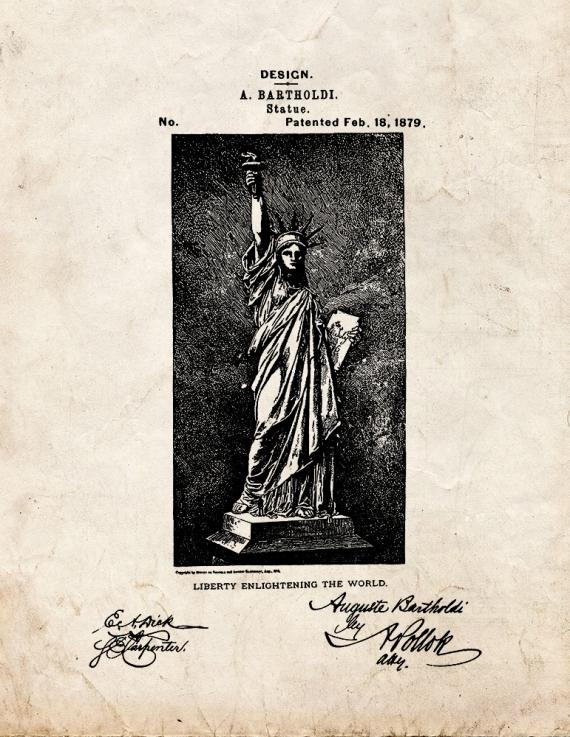 Statue of Liberty Patent Print