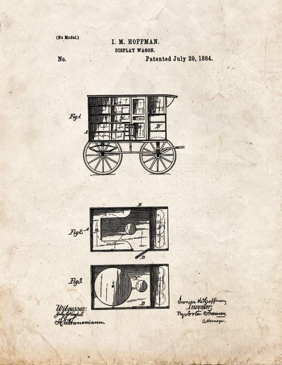 Display Wagon Patent Print