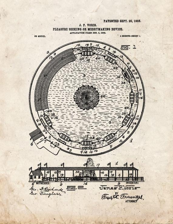 Pleasure-seeking Or Merrymaking Device Patent Print