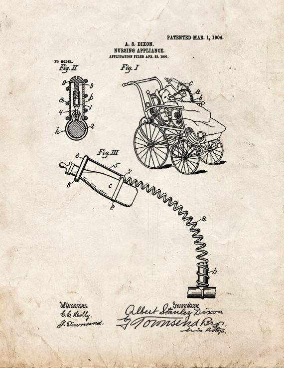 Nursing Appliance Patent Print