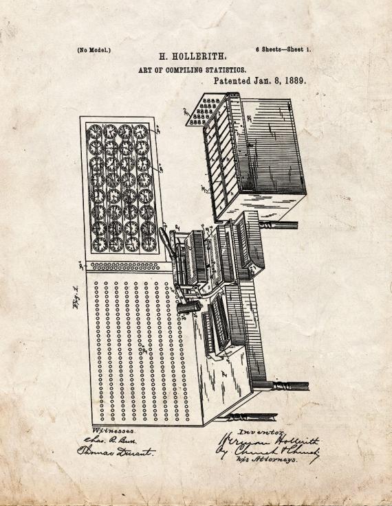 Art Of Compiling Statistics Patent Print