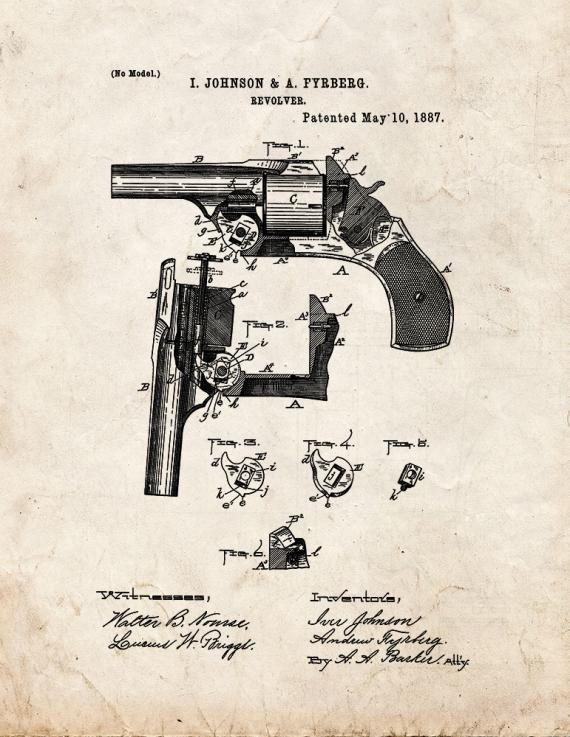 Revolver Patent Print