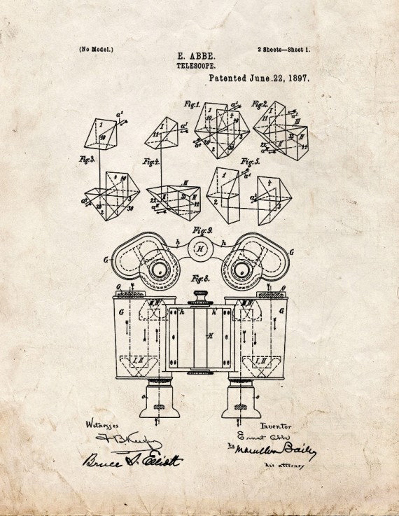 Telescope Patent Print