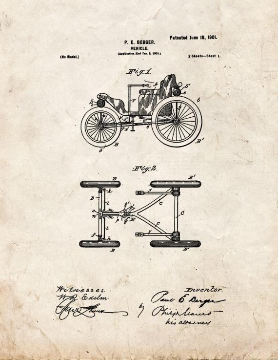 Vehicle Patent Print